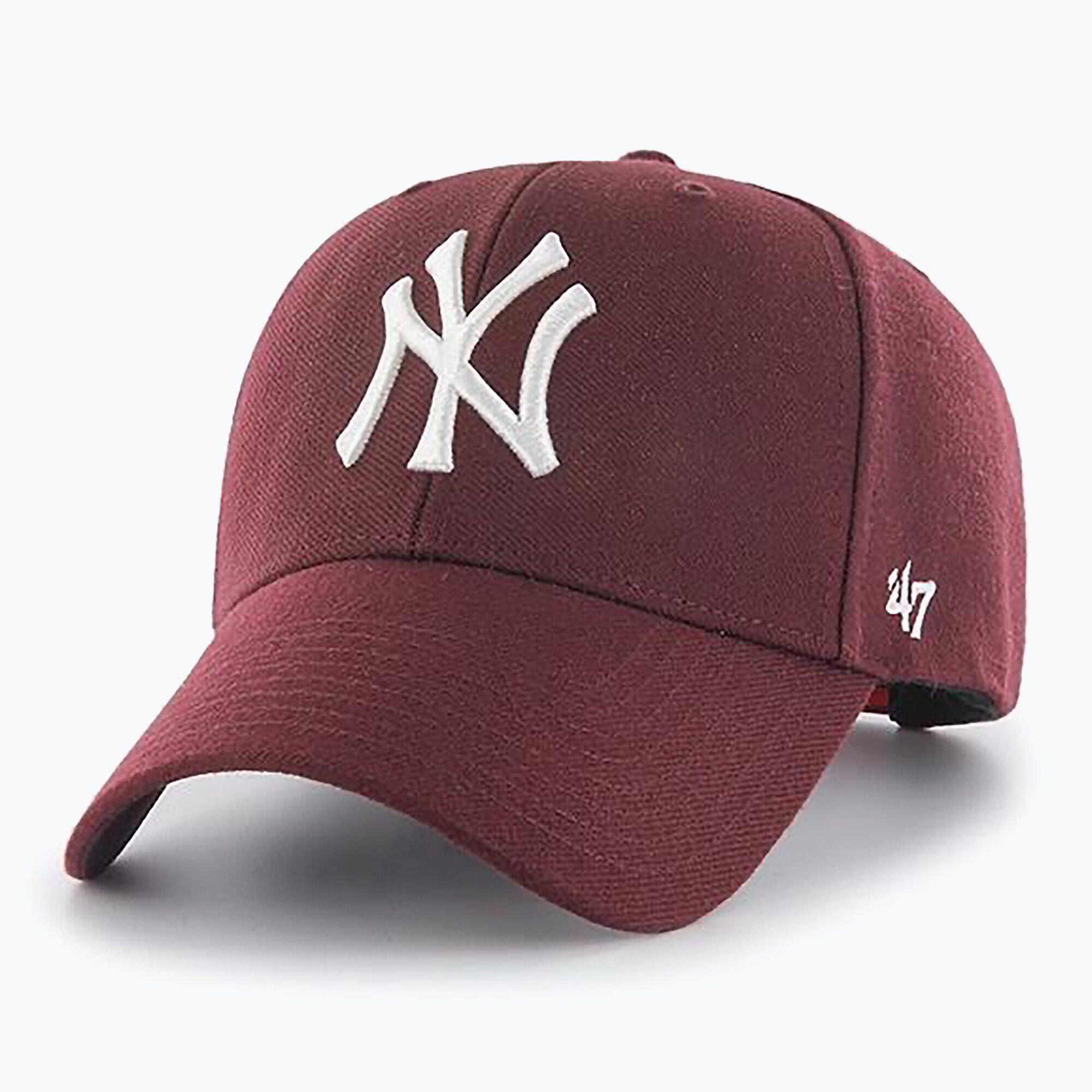 Czapka z daszkiem 47 Brand MLB NY New York Yankees MVP Bordowa - B-MVPSP17WBP-KM 3/3
