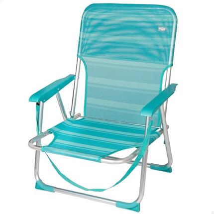 AKTIVE - Chaise Pliante Basse avec Dossier Fixe et Poignée. Chaise de Plage
