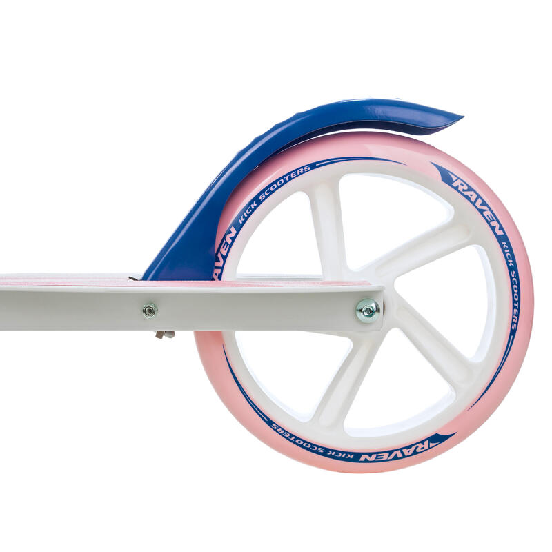 Scooter plegable Anabel 200mm con freno Azul marino/Rosa