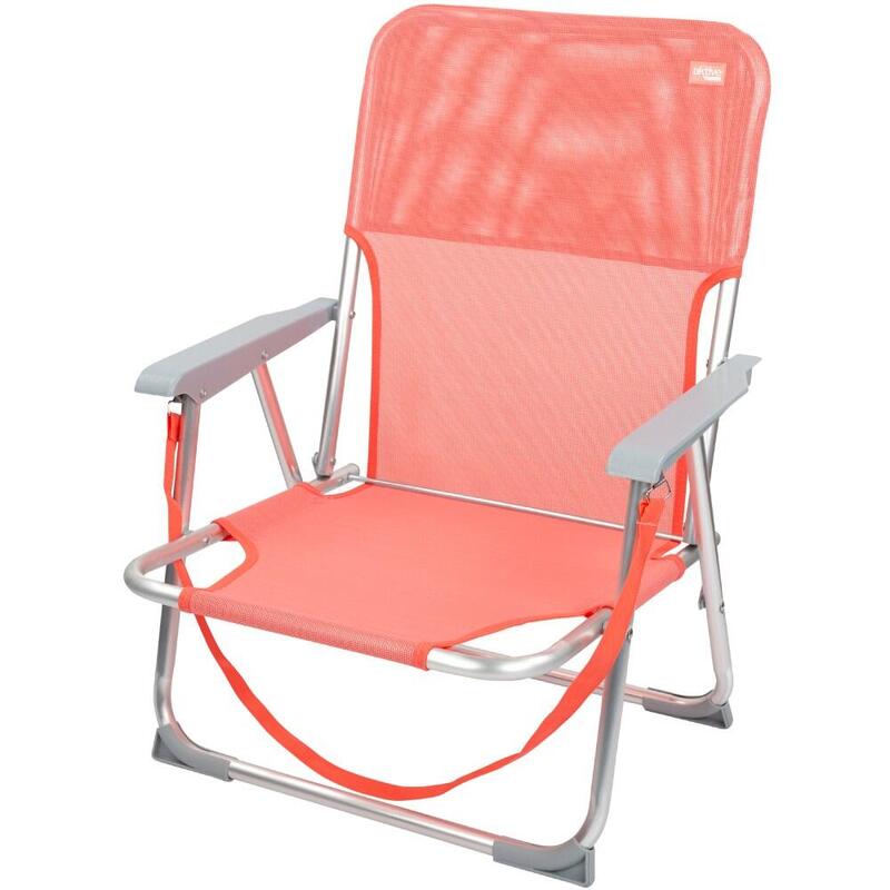 Silla plegable baja aluminio coral Aktive