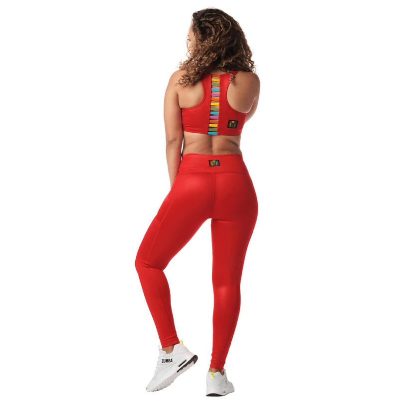 Legginsy sportowe damskie Zumba Bright And Bold z wysokim stanem