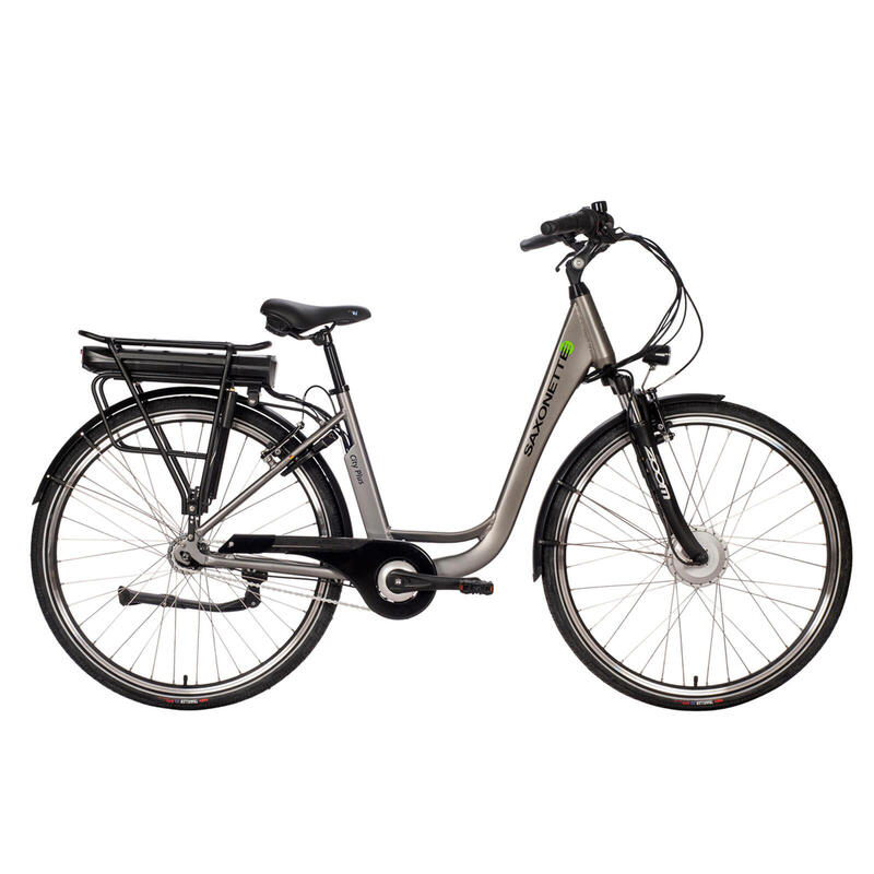 Vélo électrique femme City Plus, 50 cm, Nxs 7, argent
