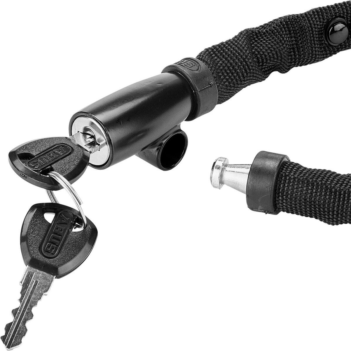 Abus Kettenschloss 1500/110 web Stahl, L=1.100mm, Ø=4mm, schwarz 2/7