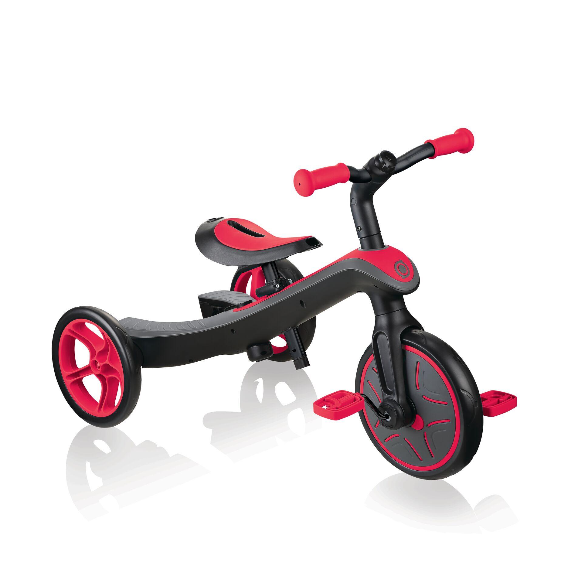 Tricycle évolutif pour bébé EXPLORER 2 en 1 - Rouge 8/14