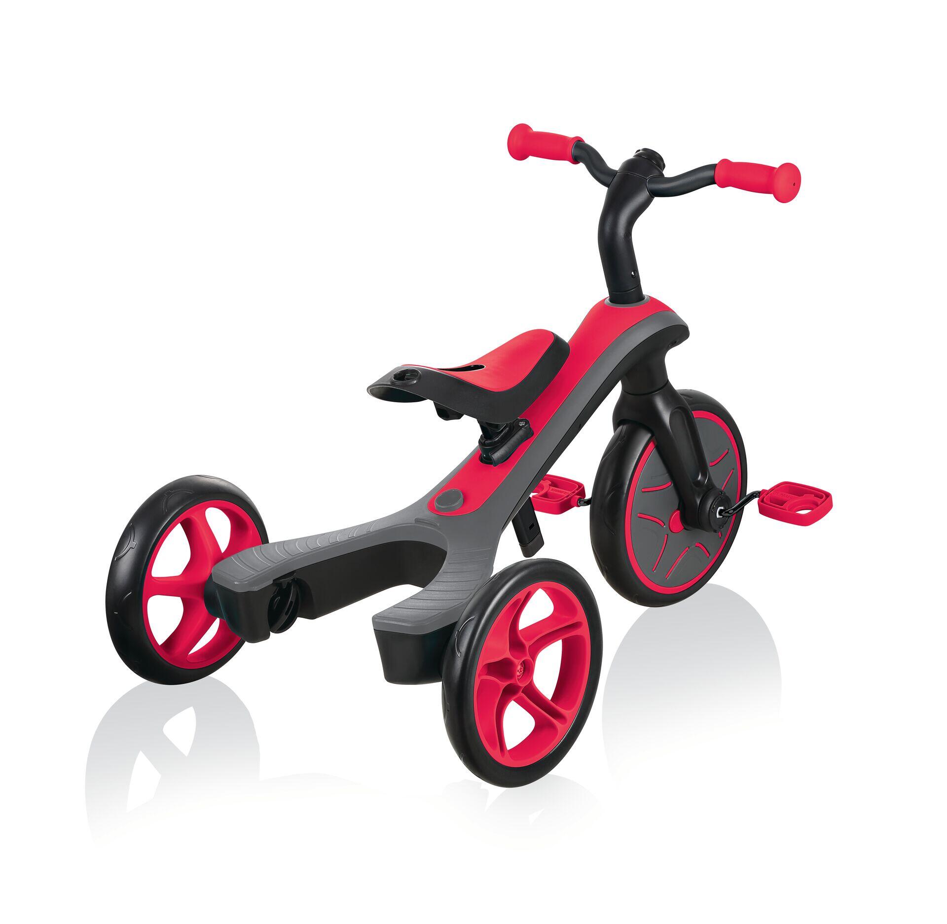 Tricycle évolutif pour bébé EXPLORER 2 en 1 - Rouge 11/14