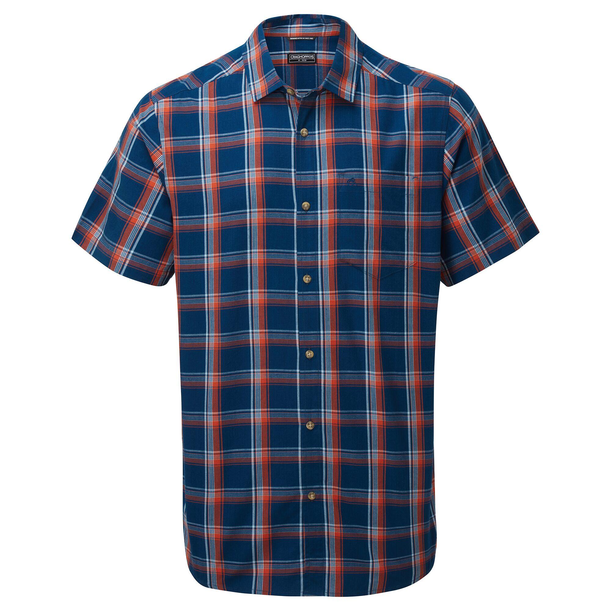 CRAGHOPPERS Mens Rafie Short Sleeve Check Shirt