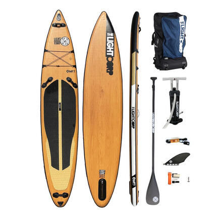 ISUP MFT WOOD TOURER SET 12´6" x 30" x 6" incl. 3 tlg. Pro Endurance 100% Carbon