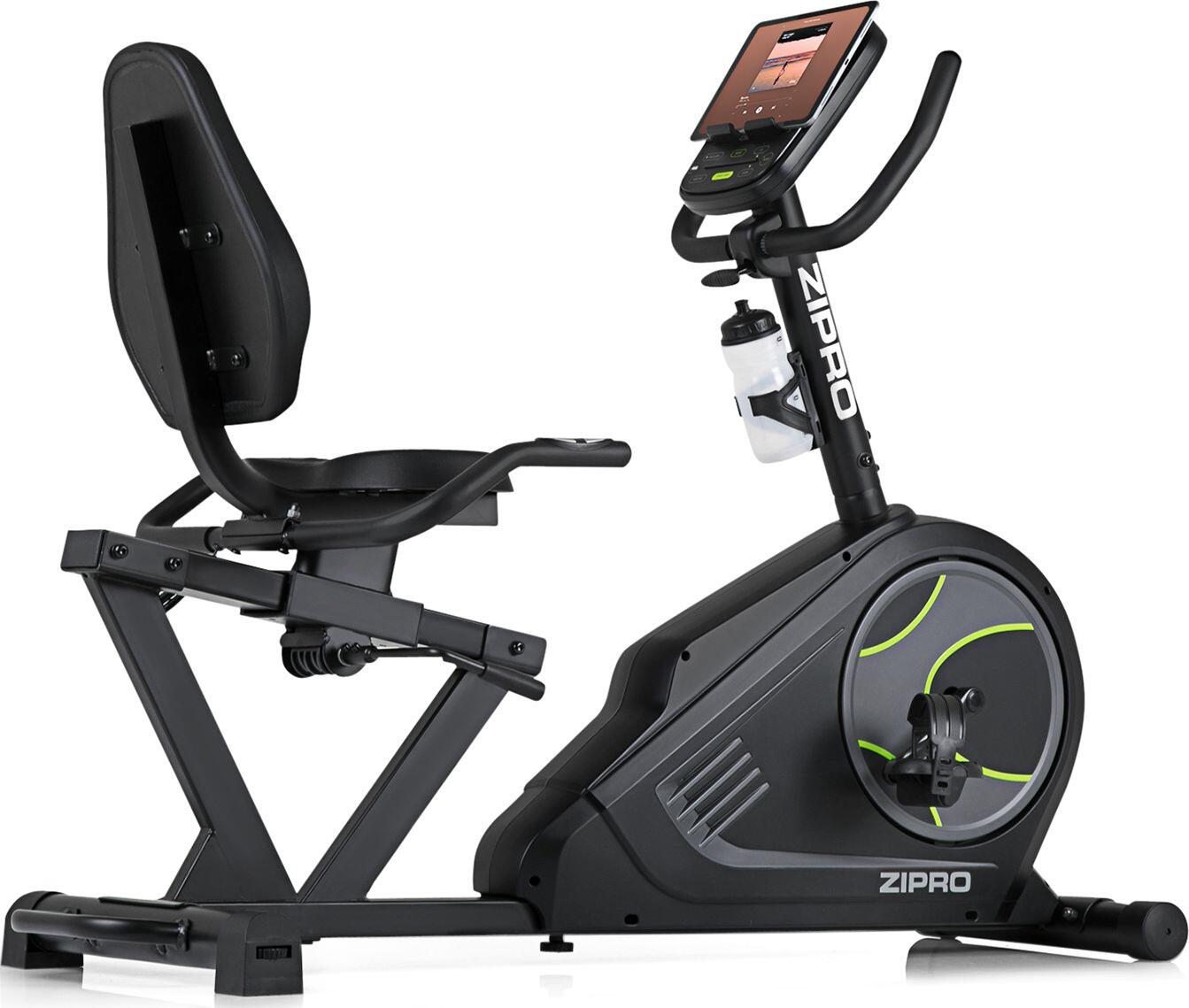 ZIPRO Ligfiets hometrainer Zipro Glow elektromagnetisch iConsole+ Kinomap cardio