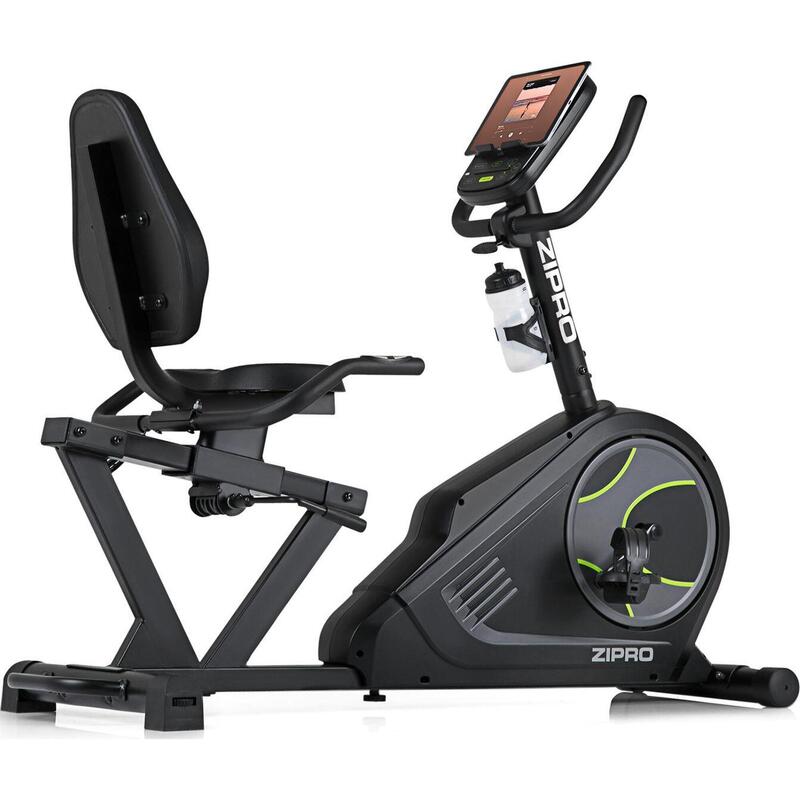 Ligfiets hometrainer Zipro Glow elektromagnetisch iConsole+ Kinomap cardio