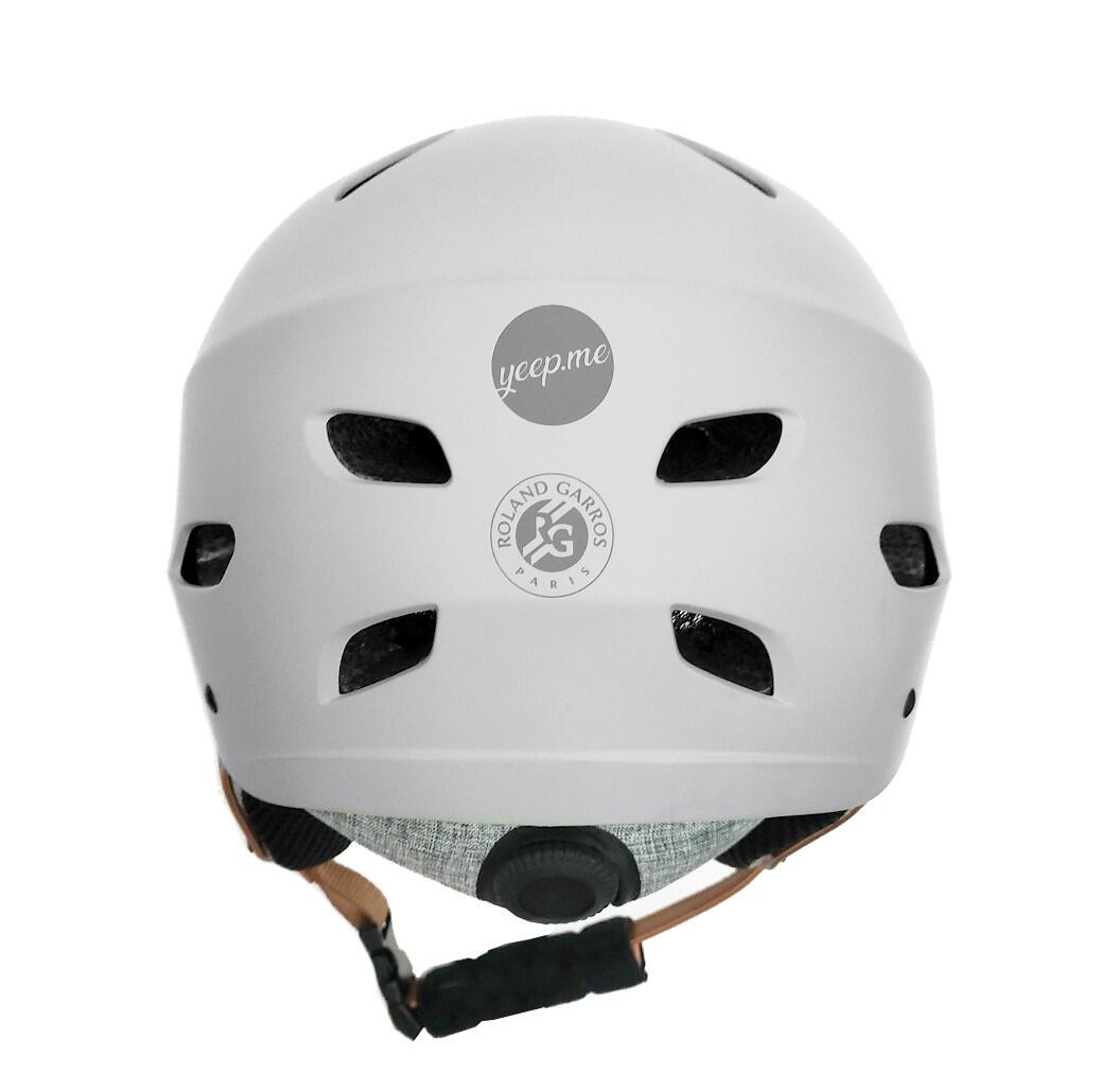 Casco YEEP.ME H.30 Vision Roland Garros Gris con Visera para Bicicleta y Scooter 2/6