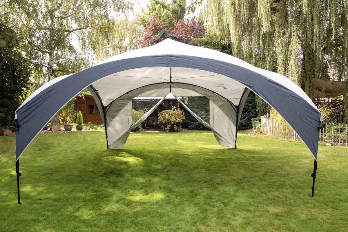 Fastpitch Event Shelter Pro XL Sunwall With Door 3/4