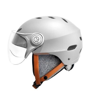 Fietshelm e-step helm volwassenen met vizier h.30 vision roland garros