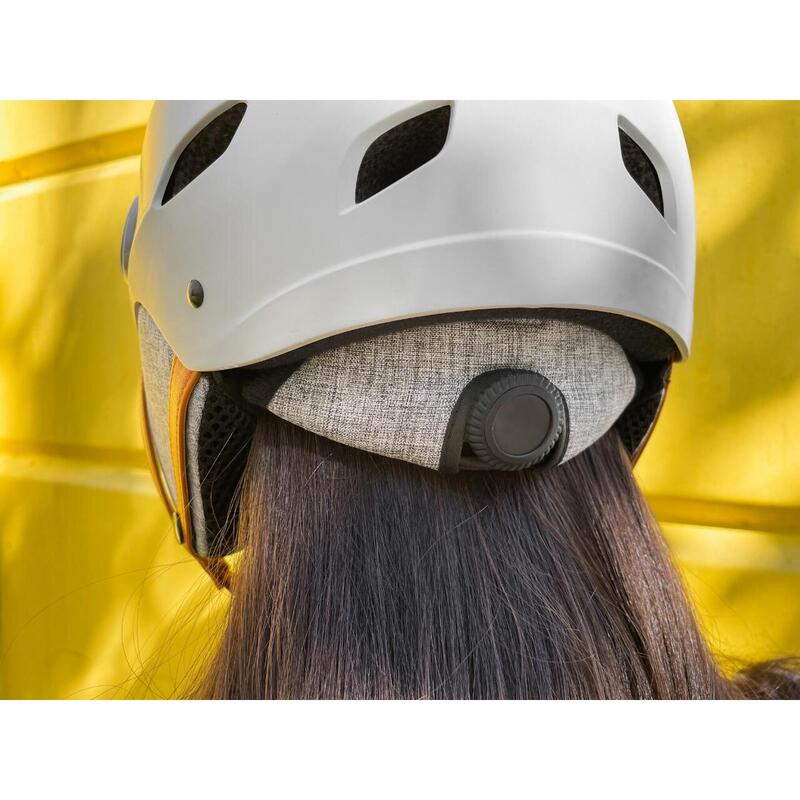 H.30 Vision Roland Garros grijze helm met vizier voor fiets, scooter