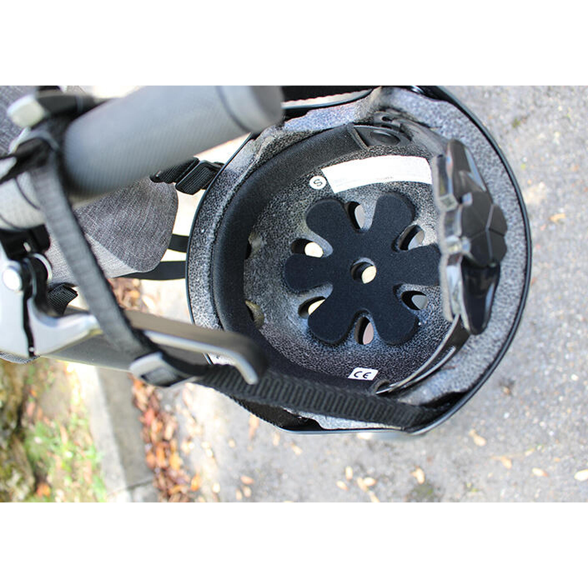 Yeep.me H.10 Vision zwarte helm voor scooter, fiets