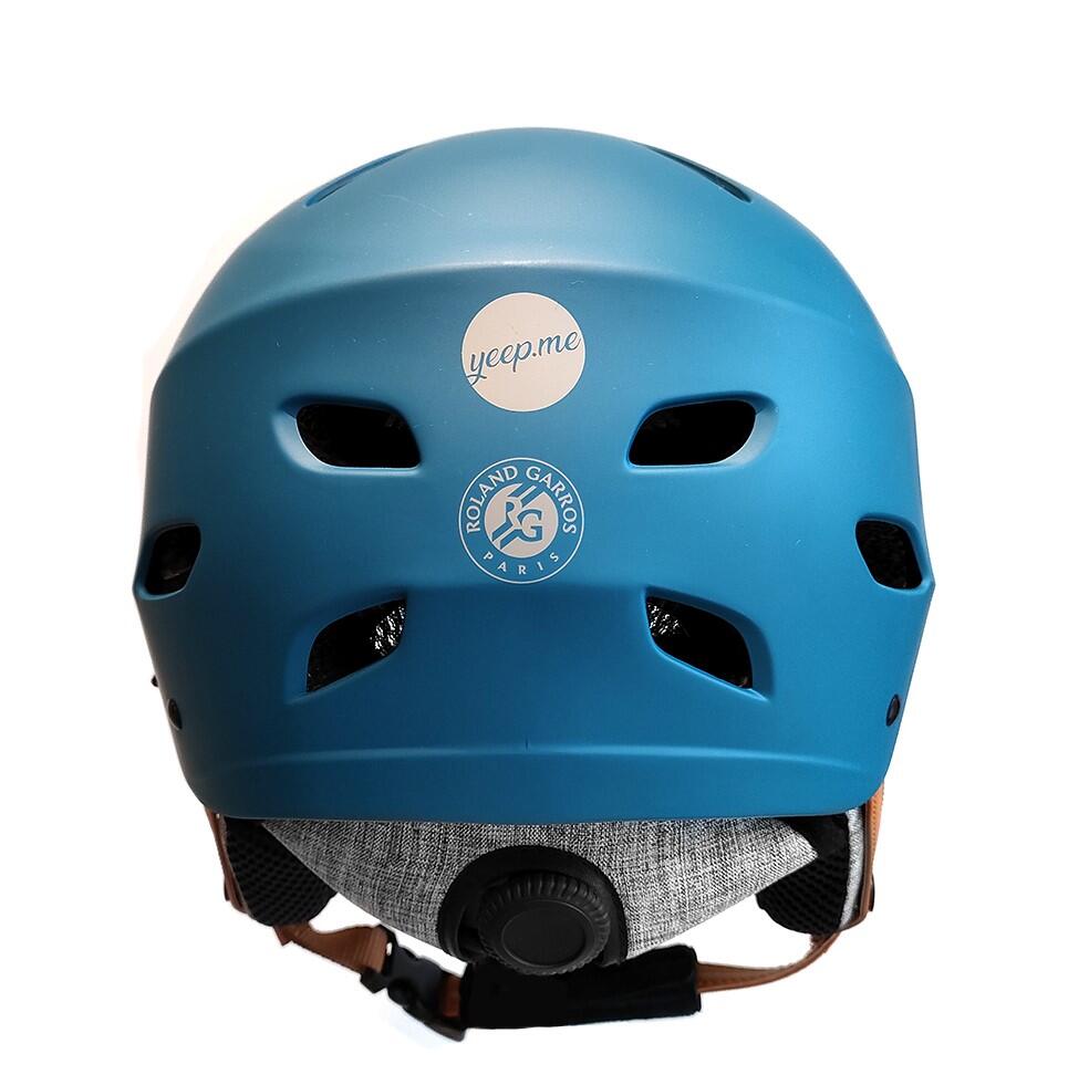 Casco YEEP.ME H.30 Vision Roland Garros Azul con Visera para Bicicleta y Scooter 2/6