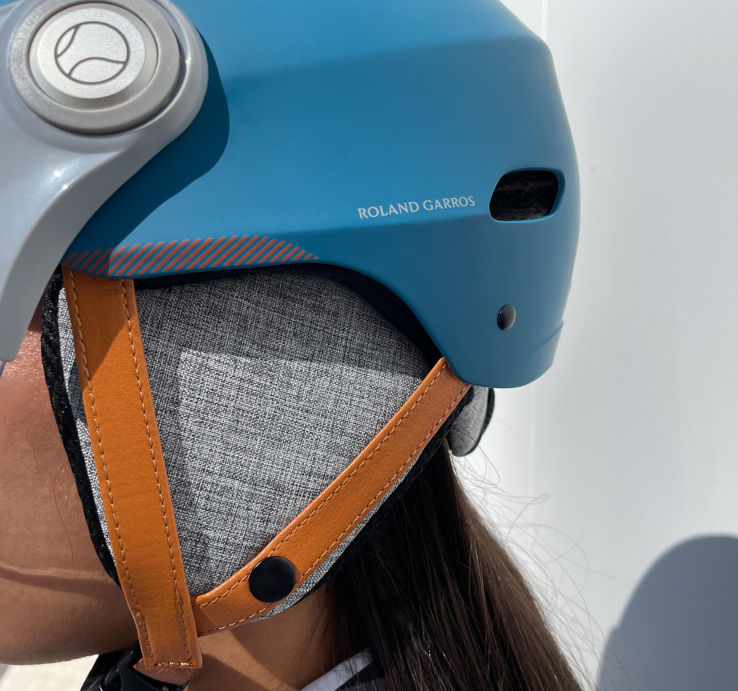 Casco YEEP.ME H.30 Vision Roland Garros Azul con Visera para Bicicleta y Scooter 5/6