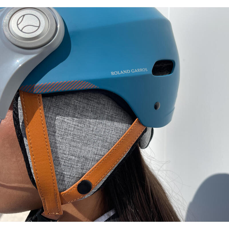 Casque YEEP.ME H.30 Vision Roland Garros Bleu - Visière pour Vélo, Trottinette