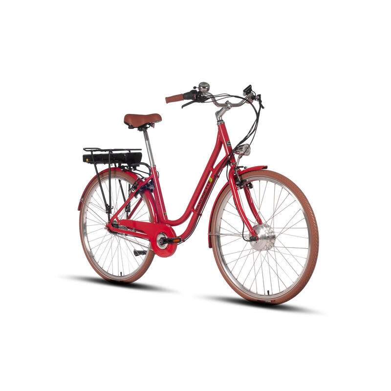 Vélo Ville Saxonette Classic Plus 2.0 28'' 70km 418Wh 7 vitesses Nexus Rouge