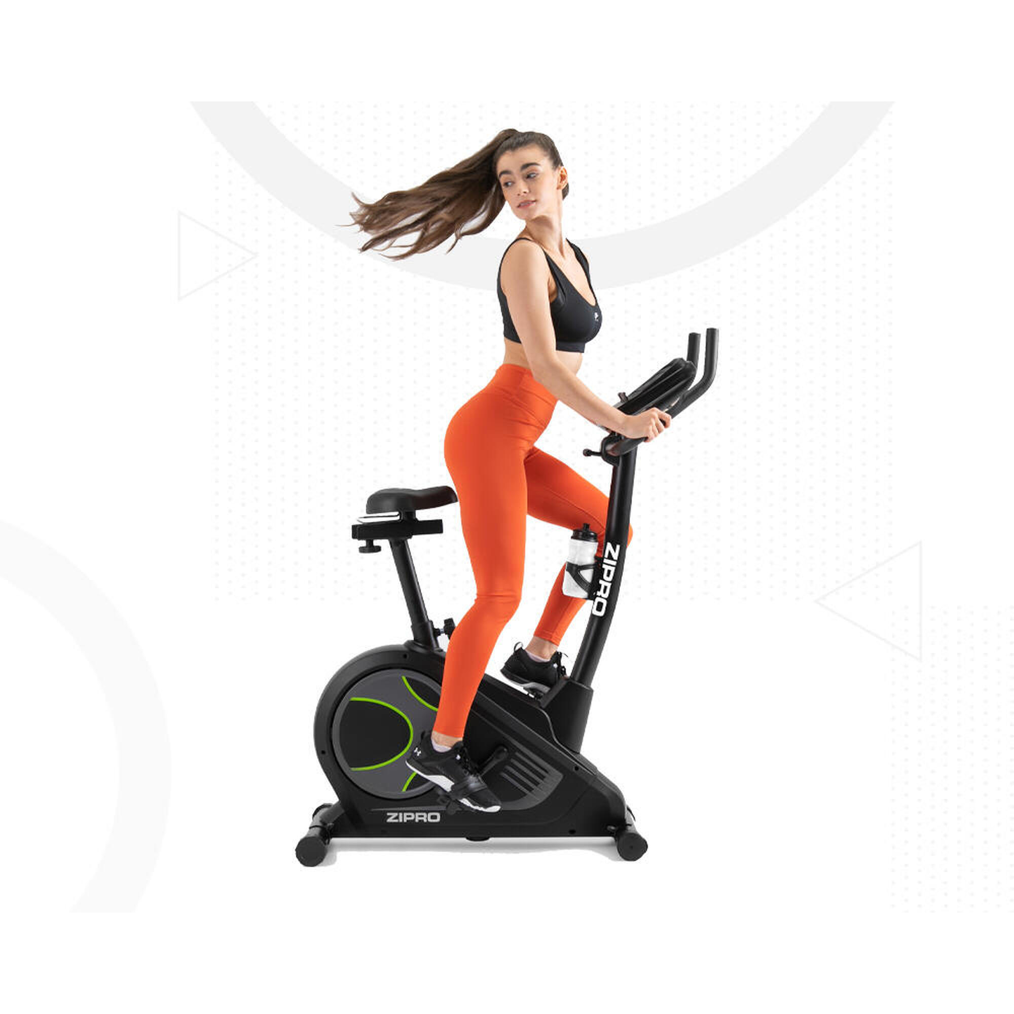 Velo d appartement electromagnetique Zipro Flame connecte iConsole ZIPRO Decathlon