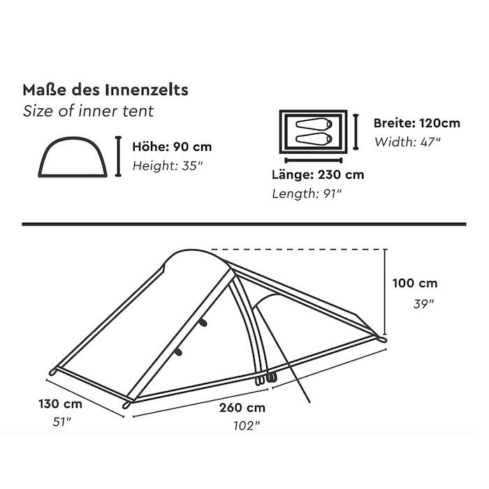 KUTIR 2.0 | Tenda da trekking leggera per 2 persone