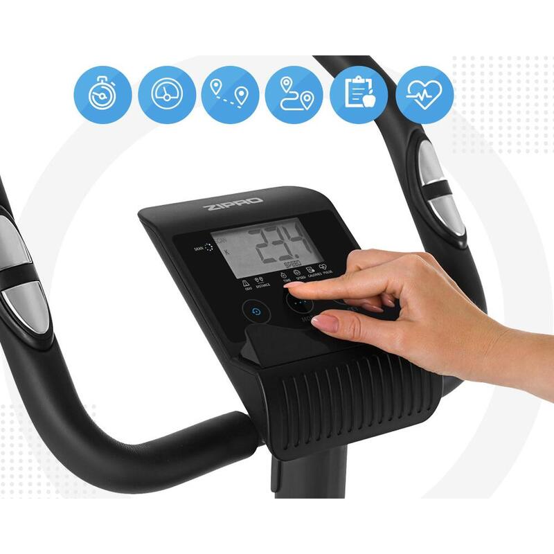 Bicicleta Estática magnética Zipro Beat volante de 6 kg para fitness