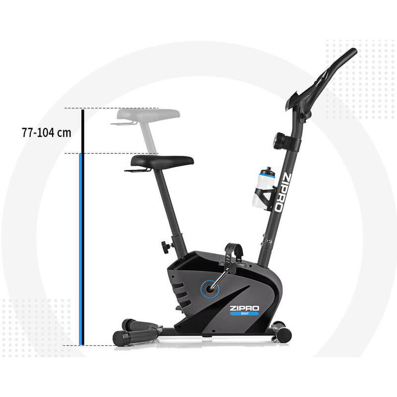 Bicicleta estática magnética Zipro Beat volante inercia 6 kg para fitness