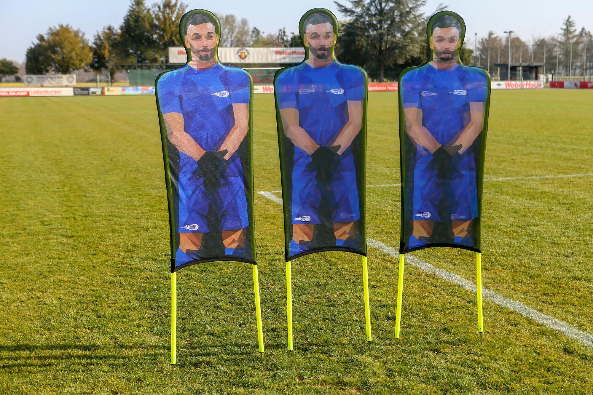 Set di 3 manichini flessibili in poliestere stampato - Blu 4/4