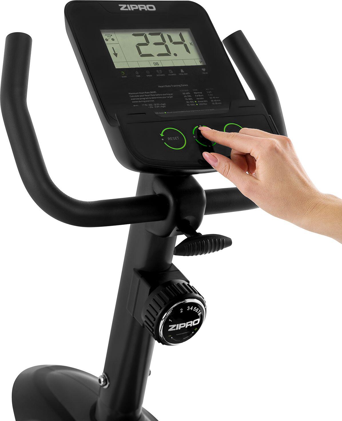Ligfiets hometrainer Zipro Easy magnetische voor fitness en cardio 7/8