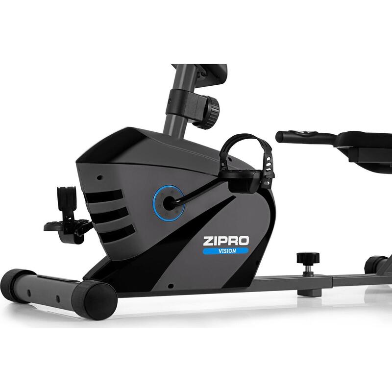Bicicleta estática reclinada magnética Zipro Vision respaldo inercia 7 kg