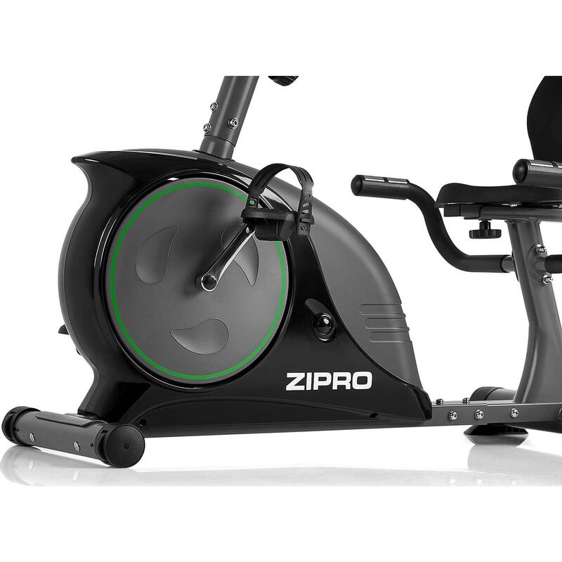 Bicicleta Estática magnética Zipro Easy reclinada 8 níveis de resistência