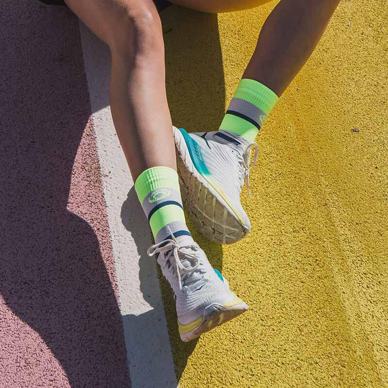 Bv Sport Light Haute Ibiza Socks White / Yellow 2/2
