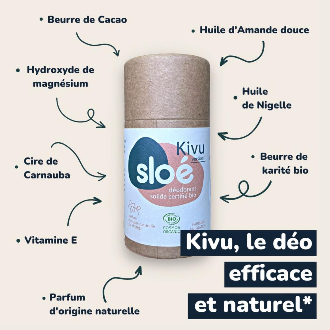 DÉODORANT SOLIDE KIVU - AMANDE DOUCE 4/6