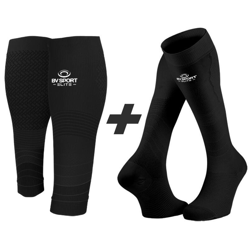Bv Sport - Pack Performance Elite - Manchon De Compression - Noir - Decathlon