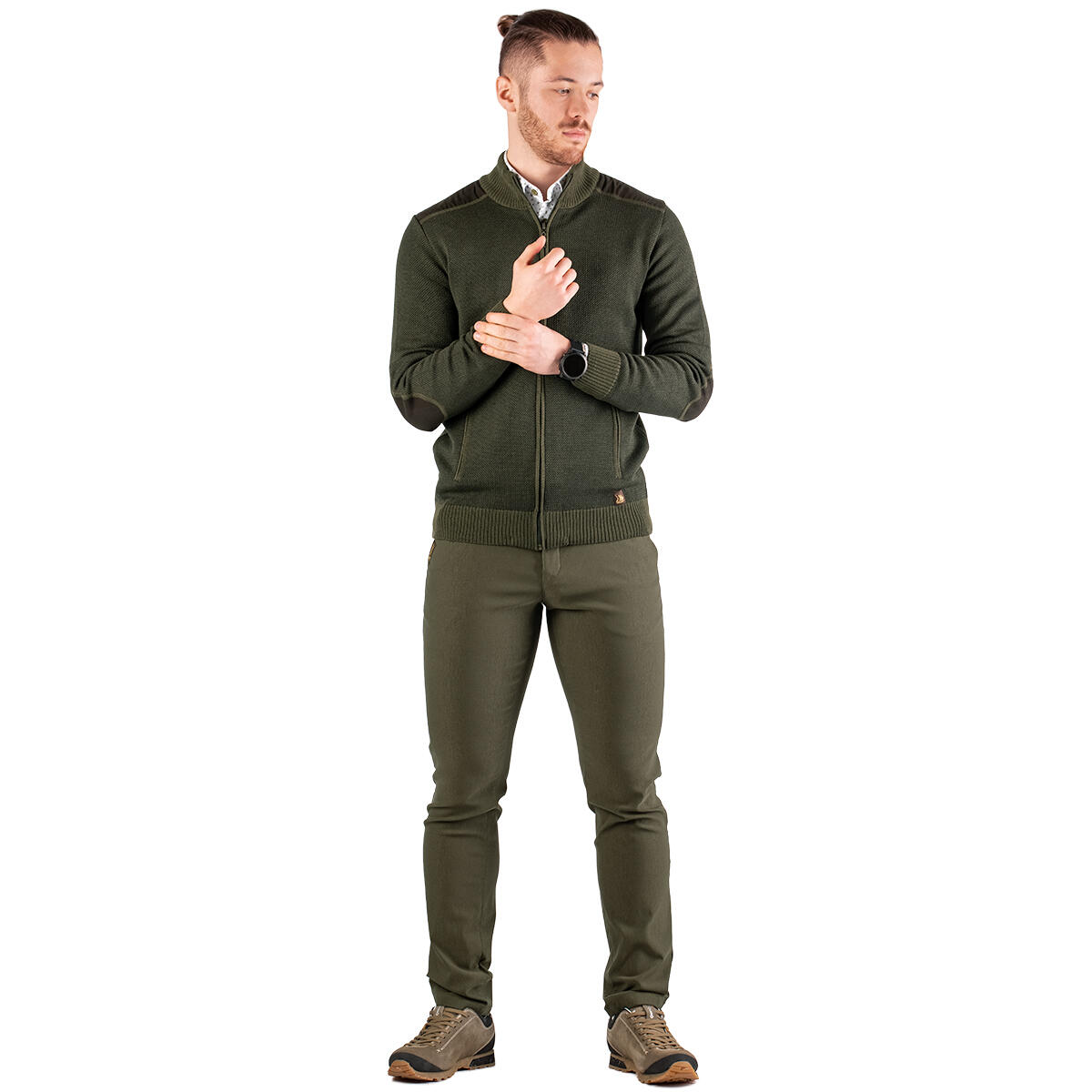 Jersey de caza para hombre con cremallera Tagart Belfast verde 5/6