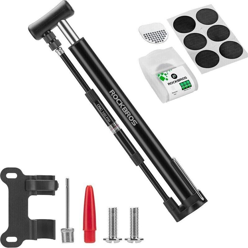 Pompka rowerowa Rockbros mini pro 120 psi / 8 bar podłogowa i ręczna AV/DV/SV