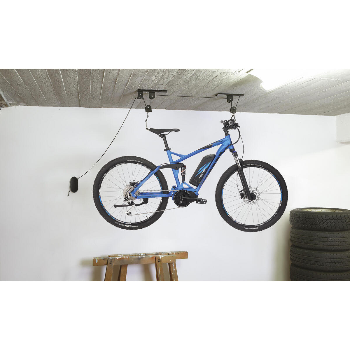FISCHER Fahrradlift PLUS 30kg Tragkraft 5/5