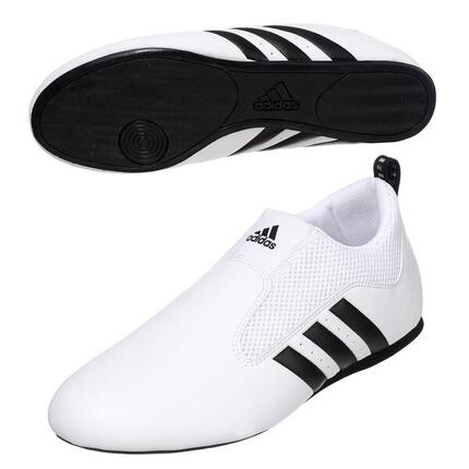 Chaussures de taekwondo contestant pro (couleur : blanc/noir - taille : 5 (38))