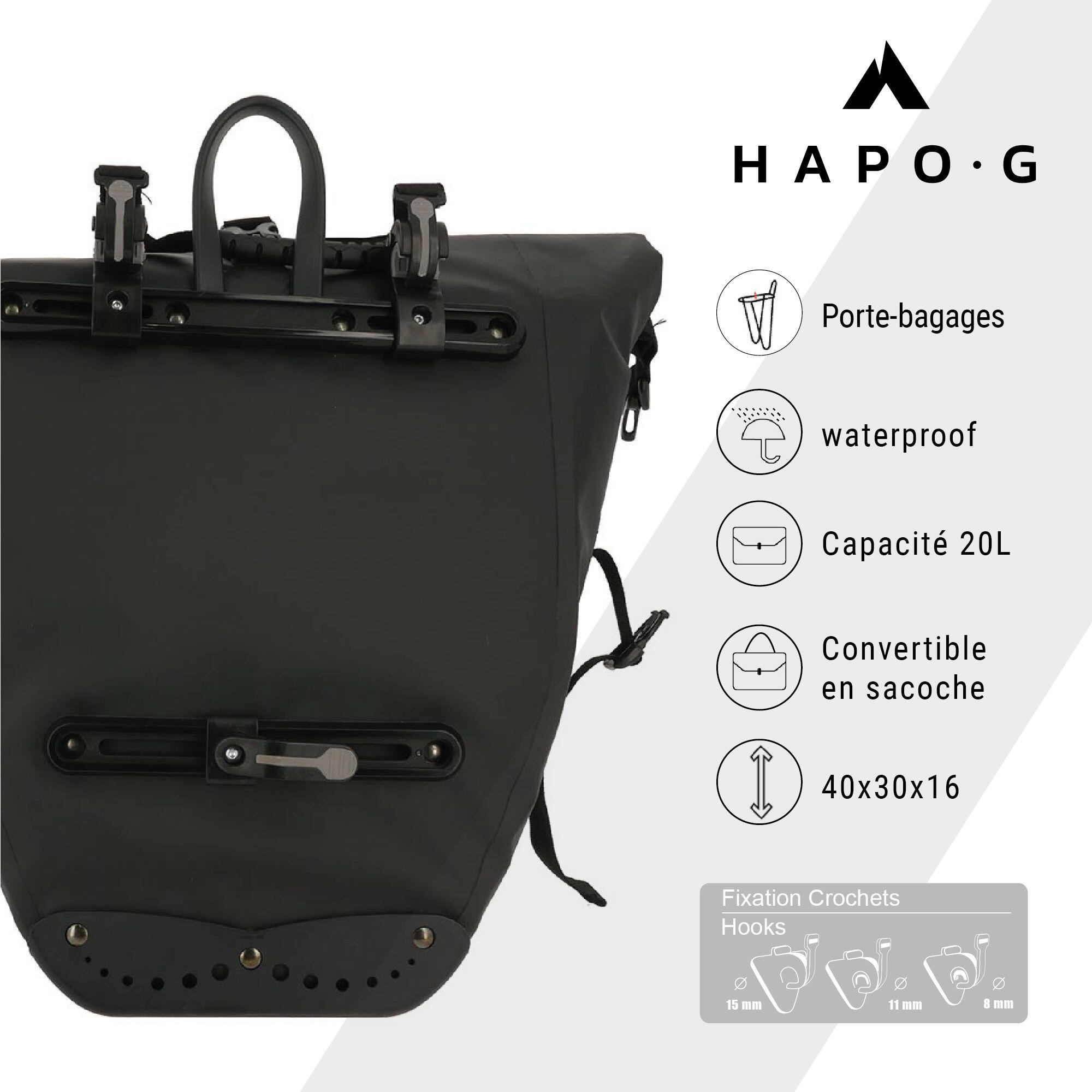 Saco traseiro Hapo-G Waterproof 20 L 3/4