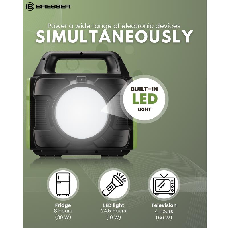 BRESSER Mobile Power Station Stromspeicher 300 Watt