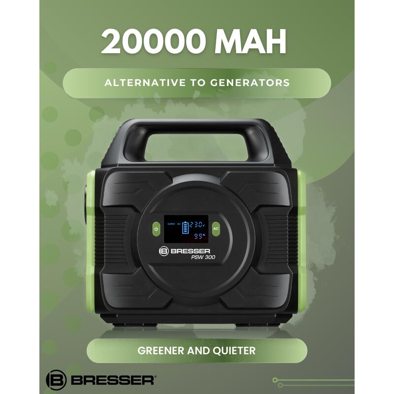 Batterie Externe Portable BRESSER 300 W - Powerbank, Camping, Voyage