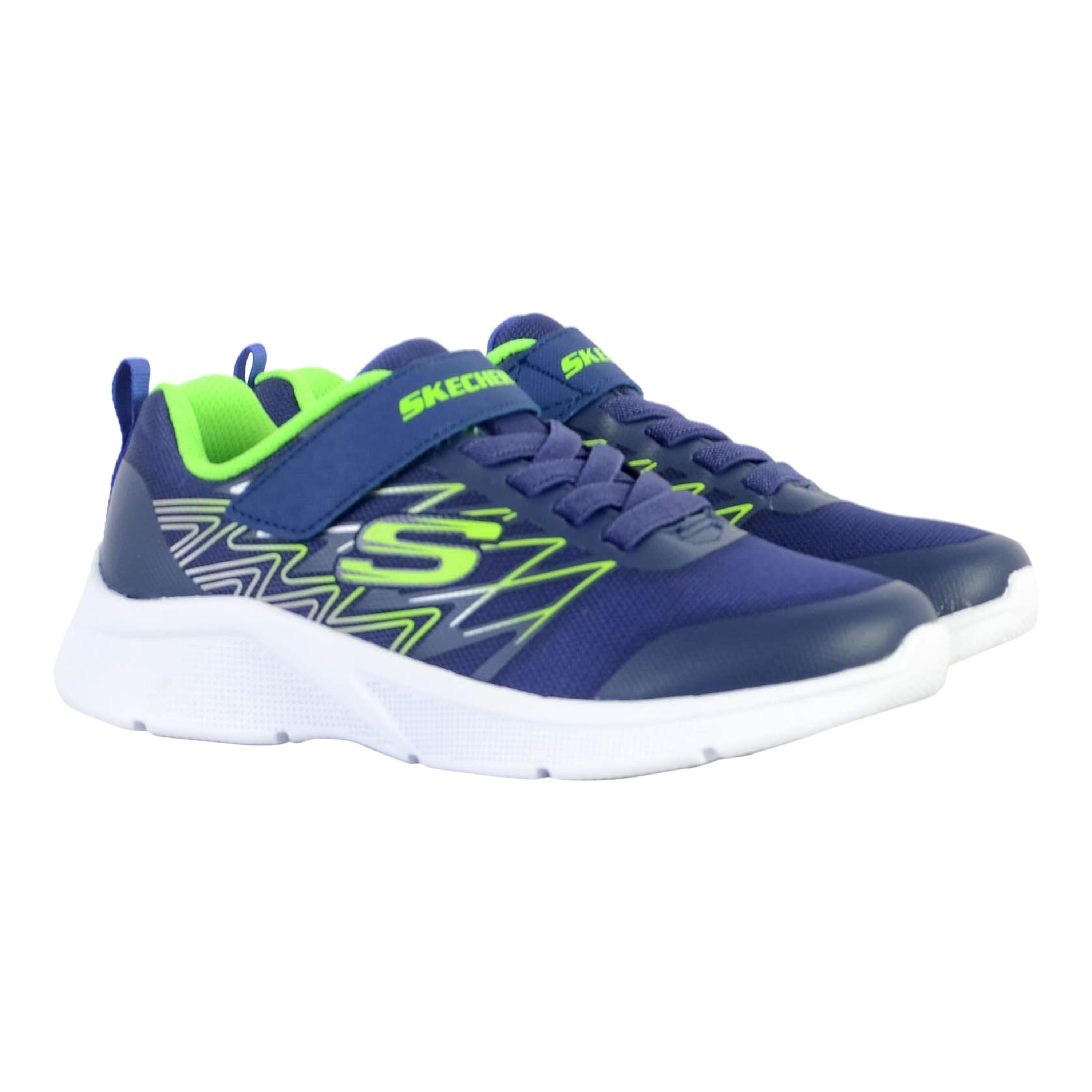 Trainers Child Skechers Microspec Texlor Navy Blue 3/5