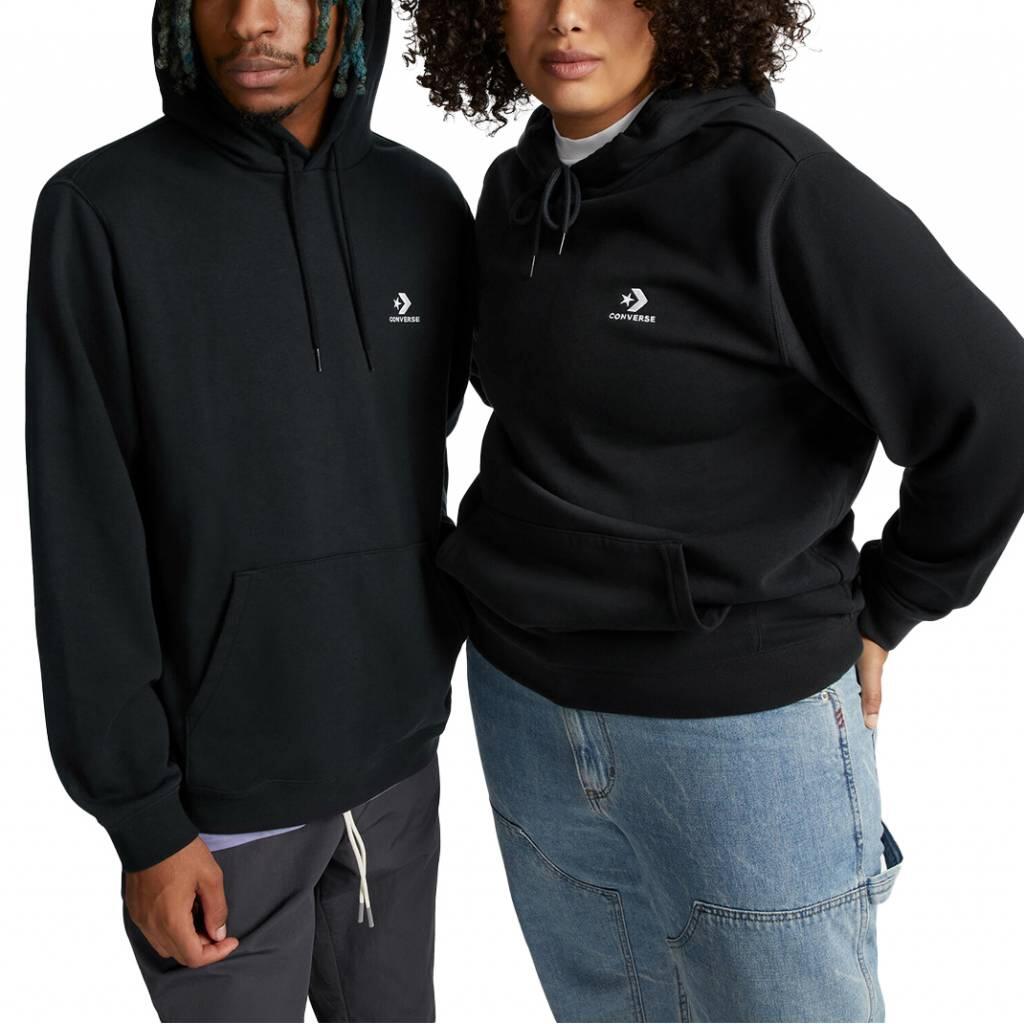Hoodie Go-To Embroidered Star Chevron Zwart - 10023874-A01 1/5