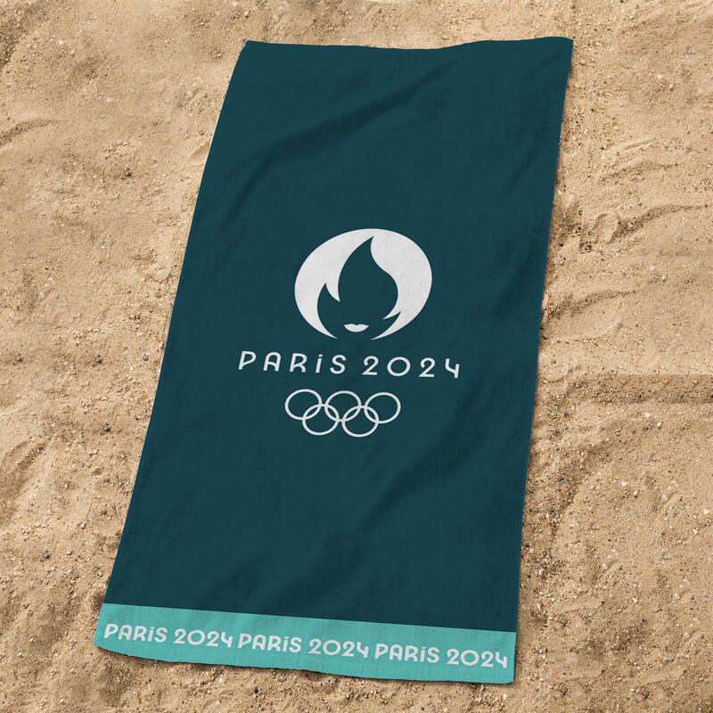 Serviette de bain 75x150 cm 100% coton Jeux Olympiques - Oly Jeux