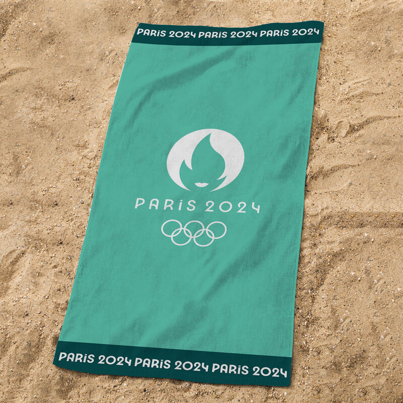 Serviette de bain 75x150 cm coton Jeux Olympiques - Oly Vainqueur