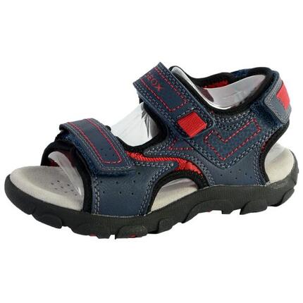 Sandales Geox Enfant Garçons J S. Strada A - Wax.Syn2+PR.DBK