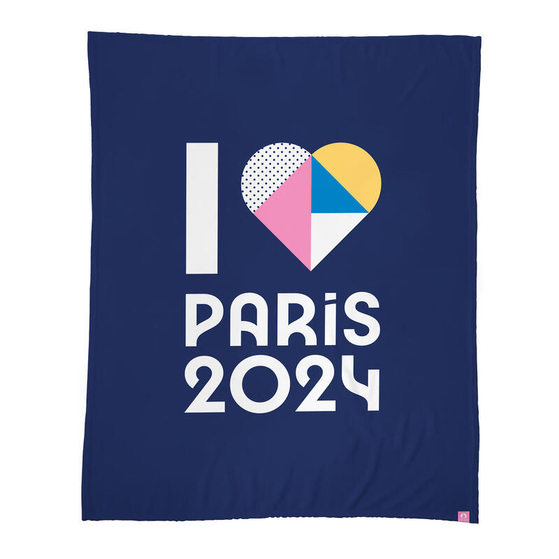 Plaid cuddle 125x150 cm polyester Jeux Olympiques - Oly Cœur