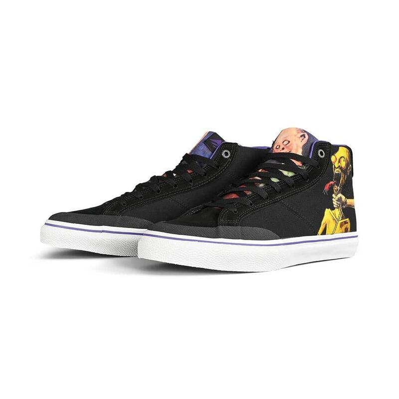 boty EMERICA Omen Hi X Dinosaur Jr. BLACK/PURPLE