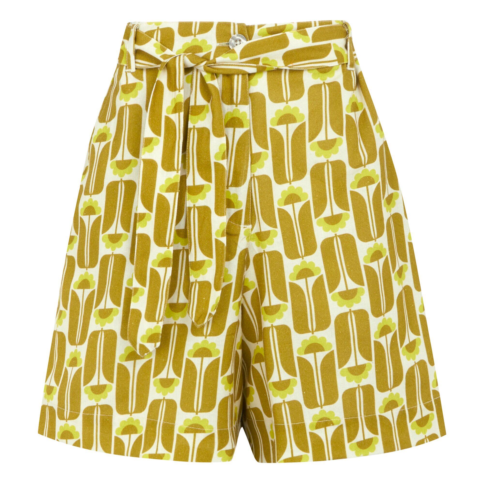 Womens/Ladies Orla Kiely Summer II Tall Flowers Shorts (Yellow) 1/5