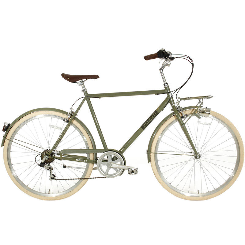 Vélo Homme Spirit Valenti 6 Vitesses 28 pouces Vert Olive 58 cm