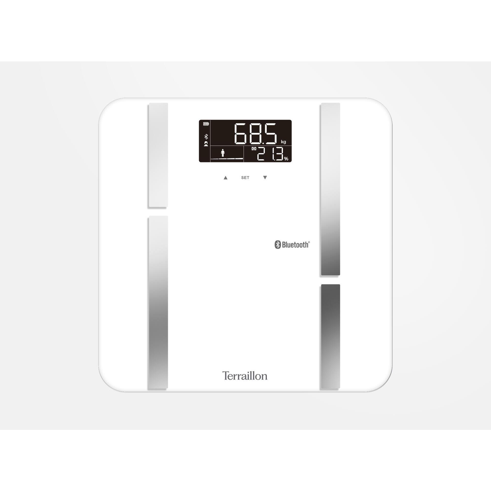 Terraillon - X-line Connect - Pèse-personne Connecté Bluetooth - Composition Corporelle - Balance - Blanc - No Size - Decathlon